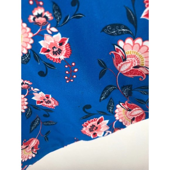 Loft Beach Beach Floral Print One Piece Ruched Swimsuit Wire Bra No Padding L - Picture 6 of 6